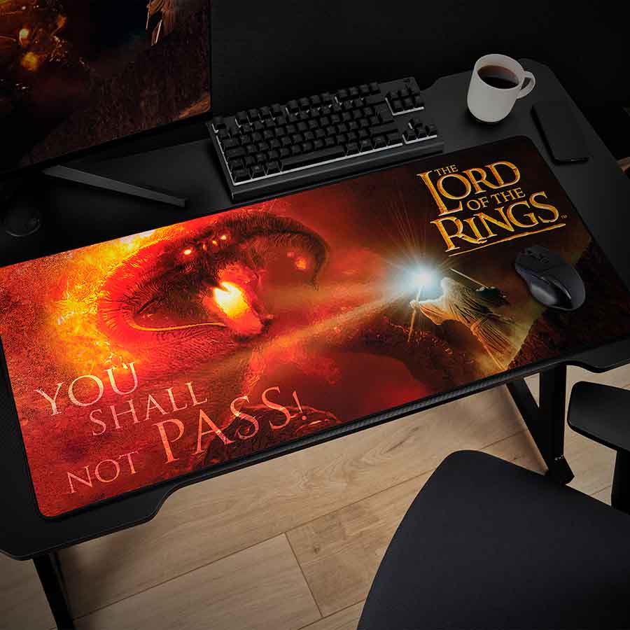 Subsonic - The Lord of the Rings XXL Mouse Pad 90 x 40 cm - Desk Pad with Non-Slip Base, Gaming Mouse Pad - Officially Licensed