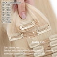 thumbnail image 4 of Benehair 110g-170g Clip In 100% Real Remy Human Hair Extensions Thick Double Weft Full Head Women White Hair Soft, 4 of 11