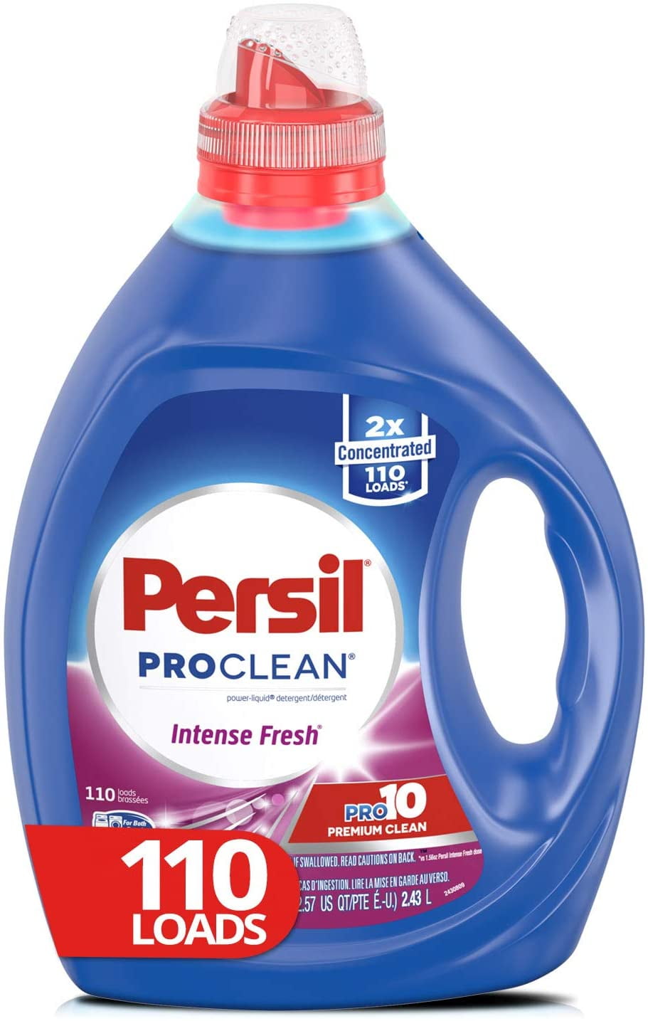 Persil Liquid Laundry Detergent, ProClean Intense Fresh, 2X Concentrated, 110 Loads