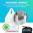 thumbnail image 3 of Tall Kitchen Garbage Bags with Ergonomic Handles - 13 Gallon Trash Bags - Super Strong, Patented Reinforced Bottom and Leak Proof Tall Kitchen Trash Bags - Heavy Duty Trash Bags (90 Count), 3 of 4