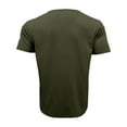 thumbnail image 6 of AHTJRT Men's Slim Fit Short Sleeve Cotton T-Shirt with Pocket for Summer Beach and Gym Bodybuilding Army Green XL, 6 of 9