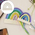 thumbnail image 4 of Handmade Wood Weaving Piece Set DIY Material Kit Colorful for Weaver 8X6.3cm, 4 of 8