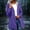 Purple, variant on ssuyfkrb Women's Long Raincoat with Hood,Women's Winter Coat,Lightweight,Windproof,Hiking,Packable,Blue,S