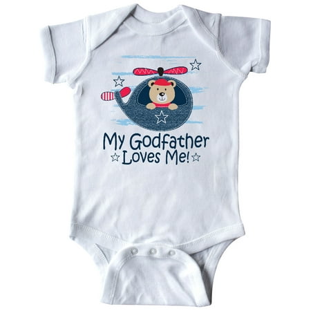 

Inktastic My Godfather Loves Me Godson Gifts Gift Baby Boy Bodysuit
