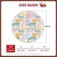 thumbnail image 3 of Daiia Zebra Colourful Drawing Merry Christmas Tree Skirt , Xmas Large Lace-up Tree Skirt, Santa Snowflakes Rustic Home Decorations New Year Party Farmhouse Decor-30", 3 of 7