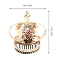 thumbnail image 4 of OULII Crown Cupcake Topper Metal Golden 1Set for King Themed Parties, 4 of 4