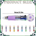 thumbnail image 3 of 3ML 4 Color Retractable Ballpoint Pen Multicolor Click Pen Stationery For Kids, 3 of 4