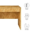 thumbnail image 4 of Hudson 2-Drawer Burl Wood Desk, 4 of 10