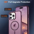thumbnail image 4 of Funda magnética SUPFINE para iPhone 14 Pro, color rojo vino, 4 of 7