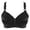 Black, variant on Lingerie for Women Fashion Bra for Women Wire-Free Printed Design Underwear Top Lightweight Support and Comfort for Everyday Wear Red 90