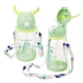 thumbnail image 1 of HLONK2 Pcs Toddler Spill Proof Water Bottle Kids Student Light Green, 1 of 8