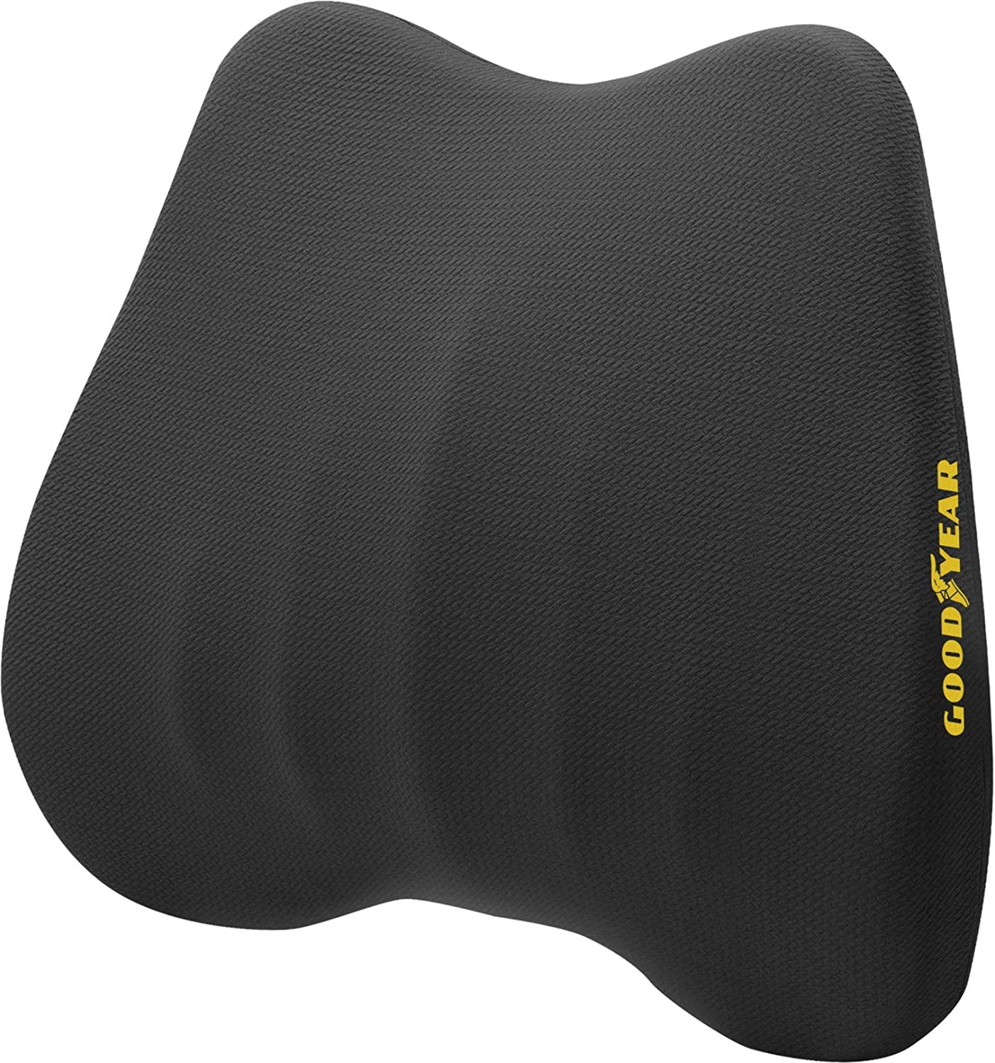 Goodyear Lumbar Support Pillow for Car with 3D Ridges, High Grade Pure