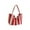 Red, variant on Hxlamzoo Women's Striped Canvas Tote Bag - Large Capacity Casual Shoulder Bag for Daily Commute & Travel, Soft Lightweight Durable All-Season Versatile Purse