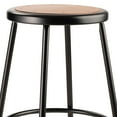 thumbnail image 5 of National Public Seating Black Hardboard Stool - 24 in. Fixed Height, 5 of 9