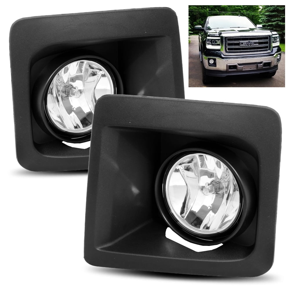 ModifyStreet For 1416 GMC Sierra 1500 Clear Fog Lights Kit