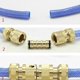 thumbnail image 4 of Brass 2-Way Quick Coupler Hose Connector Fitting for Washing Car Pipe Garden Water Hose, 4 of 4