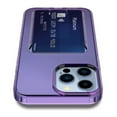 thumbnail image 6 of Designed for iPhone 13 Pro Case,Wallet Case with Card Holder,Drop Protection Protective Cover for Apple iPhone 13 Pro,Clear Purple, 6 of 8
