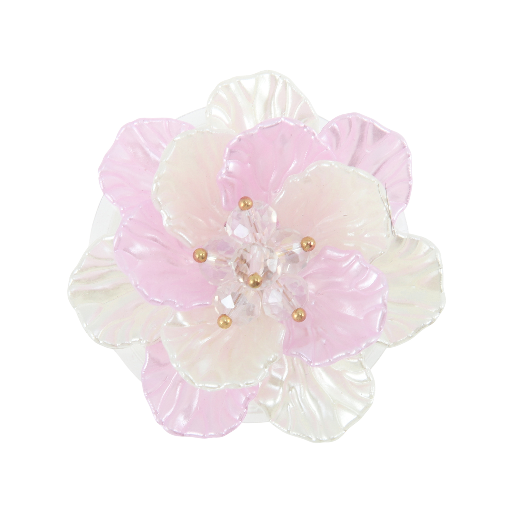 Unique Bargains Shell Flower Phone Grip 1 Pc Purple White