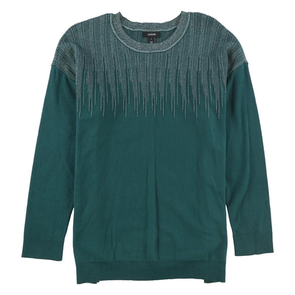 Suéter Alfani con dobladillo ventilado para mujer azul extragrande