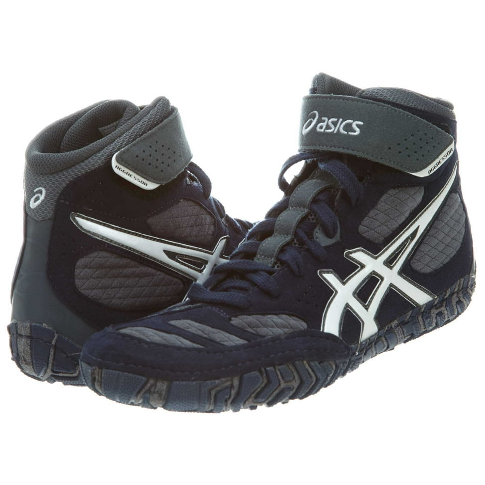 ASICS ASICS Men's Aggressor 2 Wrestling Shoe,Navy/White/Cement,14 M