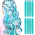 thumbnail image 1 of Typpkmm 10 Uds. Extensiones SintéTicas De Pelo De Colores Clip Colorido En El Cabello Extensiones De Cabello Liso SintéTico De 22 Pulgadas Para NiñOs, 1 of 7