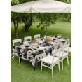 thumbnail image 4 of Outdoor Tablecloth with Umbrella Hole for Patio/Picnic/Party/Camping, Vintage Bear Elk Cabin Waterproof Table Cloth Rectangle Table Cover Washable, Farmhousee Pine Tree Rustic (60"x 102"), 4 of 9