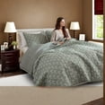 thumbnail image 2 of Farmhouse Bedding Sets Sage Green Queen Quilt Set with Ruffle Trim Lightweight Cozy Microfiber, 2 of 11