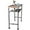Silver, variant on Diwhy Rustic 41.3" Height Solid Pine Wood Top Rectangular Pub Bar Table Bar Height Kitchen Dining Room Table with Extra Shelf for Stroage Copper
