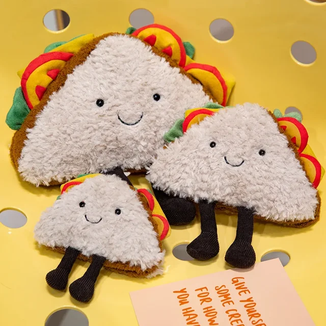 Juguetes de peluche de sándwich de peluche creativo, lindas almohadas de abrazo creativas, pan tostado, sofá para niños, decoración de cabecera, muñecas, regalo de cumpleaños