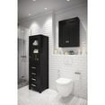 thumbnail image 2 of Water Creation Madison 33" Solid Hardwood Medicine Cabinet in Espresso/Chrome, 2 of 4