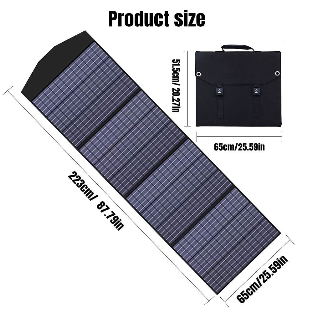 Portable Monocrystalline Solar Panel,Kepeak 200W Foldable Monocrystalline Solar Charger, Efficiency Solar Panel with MC4 Output, IP67 Waterproof for Power Stations, Camping, Hiking, Off-Grid