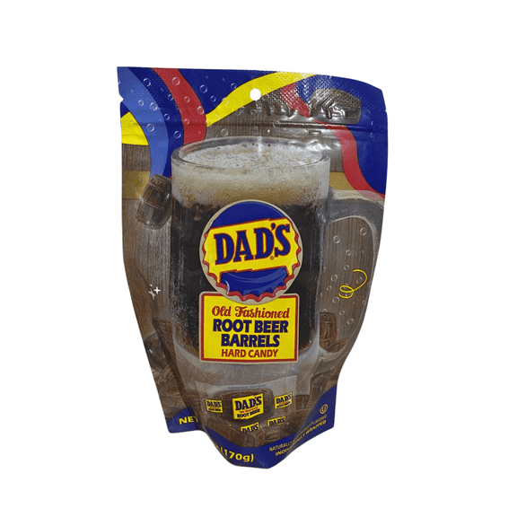 Dads Old Fashioned Root Beer Barrels Hard Candy 6 oz Individually Wrapped Classic Candy