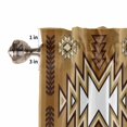 thumbnail image 4 of Brown Southwest Valances for Windows Farmhouse Kitchen Curtains Valances Rod Pocket Valance Curtains for Kitchen Windows Western Rustic Ethnic Mexican Aztec Window Valances for Bathroom 42"x12", 4 of 6