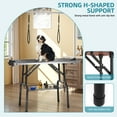thumbnail image 4 of ModFusion 42" Adjustable Dog Grooming Table with Anti-Slip, Storage Tray, Haunch Holder, Portable Trimming Station, Large Small Cat, Tool Organizer, Home, Black, 4 of 10