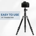 thumbnail image 4 of 1/4" Mini Ball Head with 1/4" to 3/8" Screw, 360° Rotating Screw Tripod Mount Panoramic Ball Head DSLR Camera Mount Base Adapter Photograph for Phone Light Camera Loading 6.6lb, 4 of 7