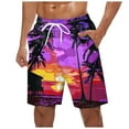 thumbnail image 4 of JLFKNG Males Beachwear Swim Bottoms Plus Size Swim Bottoms Drawstring Loose Fit Casual Sports Running Straight Leg Knee Length Swim Shorts suitable for Summer Vacation, 4 of 5