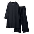 thumbnail image 6 of Elegant Women's Long Sleeve Abaya Set Casual Button Down Shirt and Pants Dubai Outfit, 6 of 6