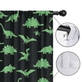 thumbnail image 4 of Blackout Kids Curtains,Black Cartoon Dinosaurs Pattern Childrens Insulated Curtains Set Of 2,Bedroom Essentials,Toddler Room Decor 52"x84", 4 of 5