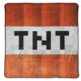 thumbnail image 1 of Minecraft TNT Fleece Throw, 100% Polyester, Red, 1 of 4
