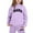 Purple, variant on Gelikeya 2 Piece Sweatsuit Tracksuit Sets for Toddler Kids Boys Girls Mama Printed Hoodie Hooded Tops Pants Fall Winter Outfits (Black, 6-7 Years)