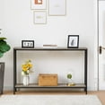 thumbnail image 2 of HOOBRO Console Table 47.2" Narrow Skinny Table Industrial Entryway Living Room Hallway BF20XG01G1, 2 of 5