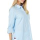 thumbnail image 3 of Camisa Tommy Hilfiger Classic de manga larga para mujer, azul cristal, 3 of 3