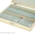 thumbnail image 3 of Caja De Almacenamiento De Portaobjetos De Madera De 100 Lugares Con Ranuras Numeradas Hoja TOMSHOO Contenedor de diapositivas, 3 of 7