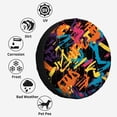 thumbnail image 4 of Motif Graffiti Coloré Polyester Roue de Rechange Universelle pour Remorque RV SUV Camion Campeur, 4 of 5