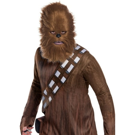 Star Wars Classic Adult Chewbacca Mask With Fur Halloween Costume Accessory