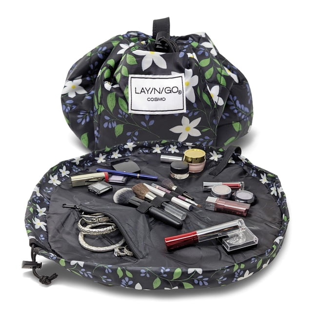 Bolsa de cosméticos Lay-n-Go Cosmo con cordón y bolsillo con cremallera de 20 cm