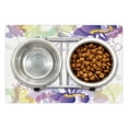 thumbnail image 1 of Floral Pet Mat for Food and Water, Classic Petals Pastel Toned Seasonal Florets Blooming Flowers Spring Print, Non-Slip Rubber Mat for Dogs and Cats, 18" X 12", by Ambesonne, 1 of 2