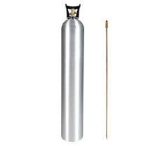 New 50 lb. Aluminum CO2 Cylinder CGA320 with Siphon Tube and Handle DOT Approved - Ships Empty
