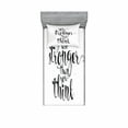 thumbnail image 2 of Ambesonne Saying Fitted Sheet & Pillow Sham Set, You are Stronger Wisdom Life, Queen, Black and White, 2 of 3