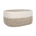 thumbnail image 1 of Cesta de cuerda de algodón, cesta debajo del estante, cesta de almacenamiento de artículos diversos de escritorio, cesta tejida 20cmx15cmx11cm, 1 of 9